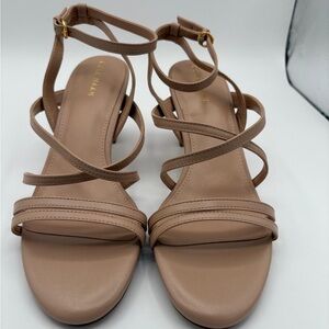 New Cole Haan women’s Addie Strap Tan sandal Heels 8.5